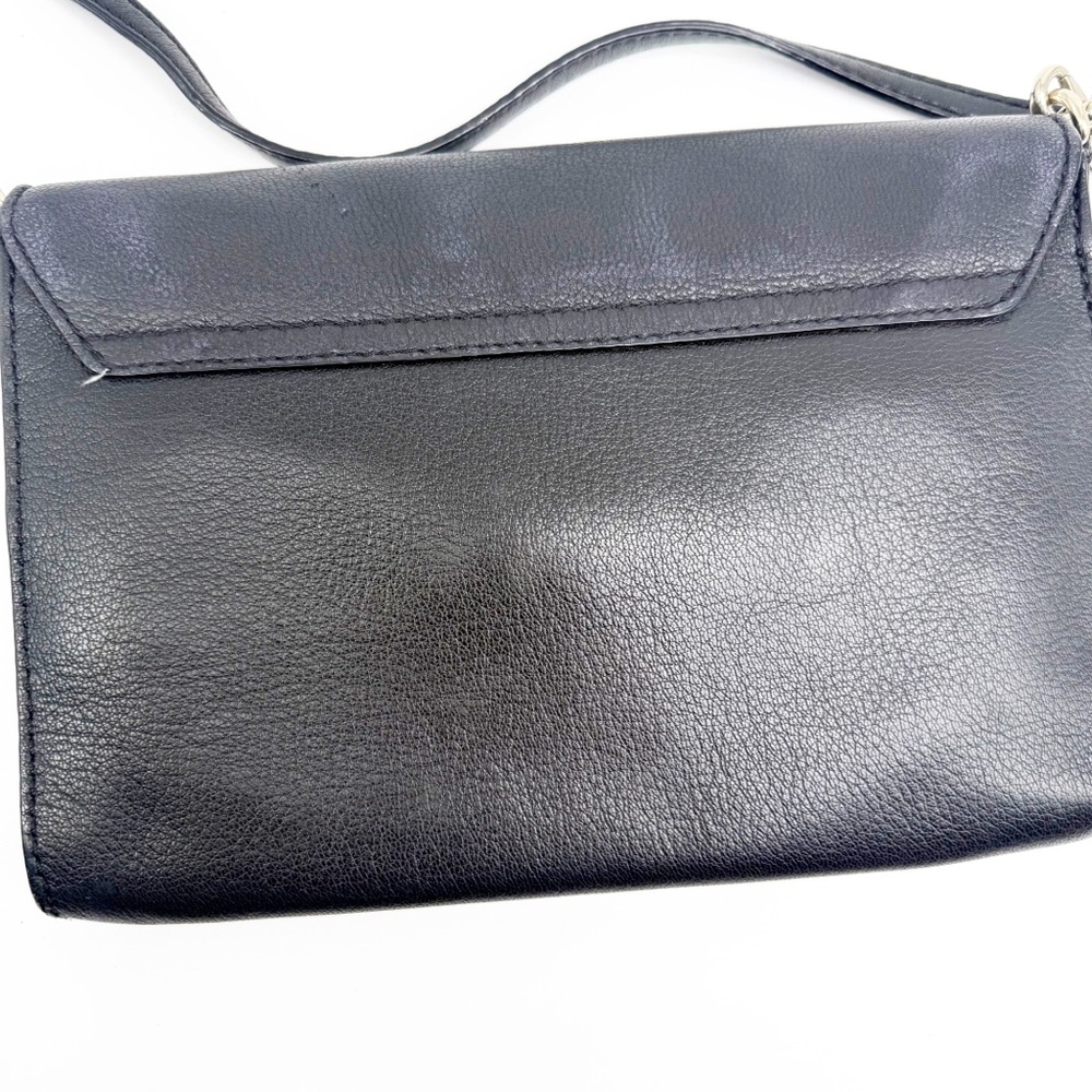 Kate Spade Allen Street Neil Black Leather Crossbody Bag With Silver Buckles - Picture 5 of 16